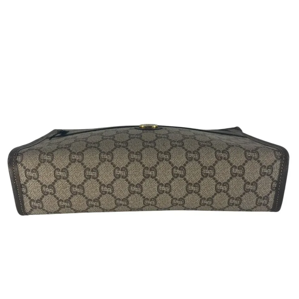 Gucci Plus Monogram Top Zip Pouch‎ Clutch